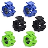 NEUSID 6 Stück Hantelverschlüsse 30mm Hantel Hantelstangen Verschluss Langhantel Klemmen...