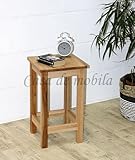 CASA Massivholz Beistellhocker Hocker 32x55x32cm Anton Kernbuche massiv Natur geölt