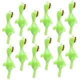 Abaodam 12 Stück Dehnbare Gummi Hühner Finger Lustige Fliegende Tierfiguren als Partygeschenk für...
