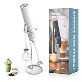 Lychico Wiederaufladbarer Milchaufschäumer Handschaumbereiter mit Edelstahl-Schneebesen und...