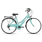 MYLAND City Bike Corso 28,1 28 Zoll 7 V Damen Hellblau Größe M (City)