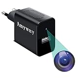 Amyway Mini Kameras 32GB 1080P Tragbare Kleine Videokamera USB Mini Überwachungskamera mit Infrarot...