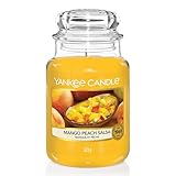 Yankee Candle Duftkerze im Glas (groß) | Mango Peach Salsa | Brenndauer bis zu 150 Stunden |...