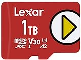 Lexar Play 1TB microSDXC UHS-I Karte, Bis Zu 150MB/s Lesegeschwindigkeit (LMSPLAY001T-BNNAG)
