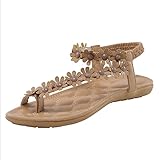 Damen Sandalen Casual,Espadrilles mit Keilabsatz Keilsandalen Sandalen Schnalle Riemchensandalen...