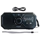 Tragbares Mehrzweck-Notfallradio Mit Taschenlampen, Langlebiges, Solarbetriebenes Handkurbelradio...