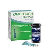 OneTouch Ultra® Plus Blutzuckerteststreifen I 50 Stück I 1 Packung I zur Blutzucker-Messung bei...