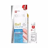 Eveline Cosmetics 8in1 Total Action Professionelle Nagel Aufbau Serum |12 ML | Konzentrierter...