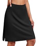 COOrun Fahrradrock Damen Golf Skort Running Wanderrock mit Innenhose Und Tasche Funktionsrock für...