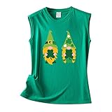 Lustiges Paddy-grünes niedliches Rundhals-T-Shirt St. Pats für Frauen Kurzes Top
