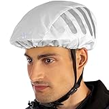 AVANA Regenschutz für Fahrradhelm Reflektoren Helmüberzug reflektierende Abdeckung wasserdichter...
