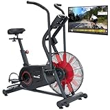 Skandika Airbike Cykling Air | Heimtrainer mit Luftwiderstand, Ganzkörper-Workout für Zuhause, 7...