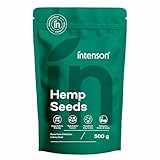 Intenson Geschälte Hanfsamen, 500 g, Reich an Protein und Omega-Fettsäuren, Vegan und...