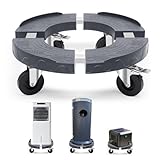 Humagineer Rollbrett mit Bremse, 220kg Schwerlast-Transportroller, Verstellbar 38-48CM, Rundes...