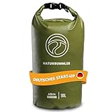 NATURBUMMLER ® Dry Bag - 10/20L [100% wasserdicht & mit Schultergurt] perfekt für Wassersport,...