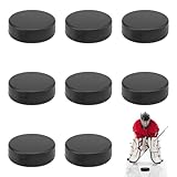 BRISKORE 8 Stück Eishockey Pucks, Sporthockey Puck Hockey Spiel Trainings Pucks Gummi...