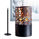 Alkohollampe, tragbar, hohles Design, doppellagig, dekorativ, Tischkaminlampe, für Thanksgiving,...