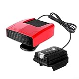Tragbare Auto Heizung, Heizung Auto Heizlüfter mit Dual USB Ports Adapter, 360° Drehung Auto...
