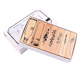 Baluue Blumenstempel Holzstempel Satz Retro Pflanzenstempel Selbstgemacht Briefmarken Satz für...