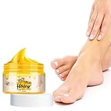Milch Honig Fußcreme - für sehr trockene und raue Haut - Sofort spürbar glatte Füße...
