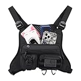 Brusttasche für Herren – Lauf-Brusttasche, Outdoor-Bauchtasche, Handyhalterung, Weste für...