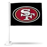Rico Industries NFL Unisex Erwachsene NFL Autoflagge, Unisex-Erwachsene, Car Flag, schwarz, 19.5' x...