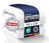 Gentle North Bettdecke 155x220 als Schlafdecke - Ganzjahresdecke für Allergiker geeignet - Weiche...