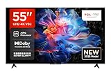 TCL 55V6C 55 Zoll Direct LED TV, 4K HDR Fernseher, Smart TV mithilfe von Google TV (Dolby Audio,...