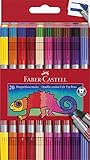 Faber-Castell 151119 - Filzstifte Set 20-teilig, Doppelfasermaler für Kinder und Erwachsene