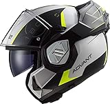 LS2, Klapphelm Motorrad ADVANT CODEX White Black, XXL