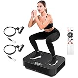 Aolawco Vibrationsplatte, Fitness Vibrationsboard Mit Trainingsbänder, Leiser Motor, 99...