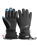 OutdoorMaster Skihandschuhe Damen & Herren, 3M Thinsulate Wasserdicht Schneehandschuhe, Winter Warme...