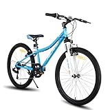 Hiland Climber 24 Zoll Kinderfahrrad, 7 Gang V-Bremse Kinder Mountainbike, Jugend MTB mit...