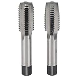 QANYEGN 2-teiliger metrischer Handgewindebohrer, metrische Gewindebohrer aus Kohlenstoffstahl,...