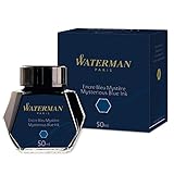 Waterman Füllertinte im Tintenfass | Mysterious Blue | Tintenflacon mit 50 ml