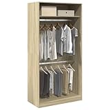 Sonoma Kleiderschrank aus Eiche, 100 x 50 x 200 cm, Holzwerkstoff, stilvolle Schränke und...