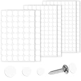 580 Stück Schraubenabdeckung Weiss Bohrloch Aufkleber Selbstklebend 12mm/15mm/21mm Schrauben...