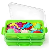 Sandkasten Sensory Bin mit Deckel und Griff, Portable Sensory Sandbox Container für Kinder,...