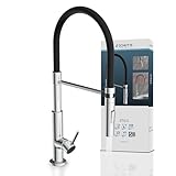 SCHÜTTE 79180 STILO Küchenarmatur mit ausziehbarer Brause, 360 Grad schwenkbarer Wasserhahn für...