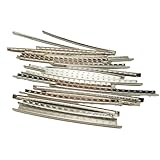 LUCKGONI 24 Stück Gitarren-Bunddrähte 2,4/2,7/2,9 mm, 24 Bünde, Kupfernickel-Bunddraht-Set für...