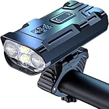 Monkey Home 1600 Lumen Superhelle LED Fahrradscheinwerfer, Aluminiumlegierung mit Ständer, IP6...