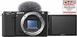 Sony Alpha ZV-E10 | APS-C spiegellose Wechselobjektiv-Vlog-Kamera (schwenkbarer Bildschirm für...