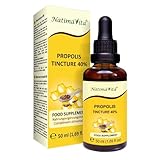 Propolis Tinktur 40% - 50 ml - Pure Hochdosierte Tropfen - 100% natürliches Extrakt - Immunsystem...