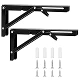 Klappkonsole, Schwerlast Scharniere Klappbar, Winkel Regalträger, Eisen Klappwinkel 90 Grad, Winkel...