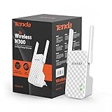 Tenda A9 Verstärker N300 – 300 Mbit/s Repeater mit 2 Antennen, große Abdeckung, WPA/WPA2,...