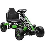AIYAPLAY Pedal-Gokart für Kinder, Kinder-Gokart mit automatischer Kupplung, Bremse, rutschfesten...