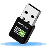 NETVIP USB WLAN Stick für PC WiFi Adapter 600Mbps Mini Dual Band 2.4GHz / 5GHz Wireless Adapter...