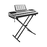 Keyboardständer, X-förmig Doppelstrebiger Pianoständer Keyboard Stand Doppel Stand für E-Piano...