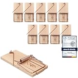 10 x Mausefalle Schlagfalle VonBueren | plastikfrei | Mausefallen aus Holz | Mouse Trap | Made in...