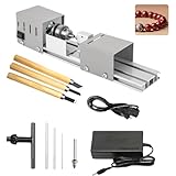 Mini Drehmaschine 125W Drehbank 2000-8000U/min, Metall Kleine Drehbank mit 7 Gang Einstellung,...